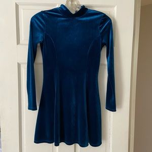 Miss Behave Girls Velour Dress